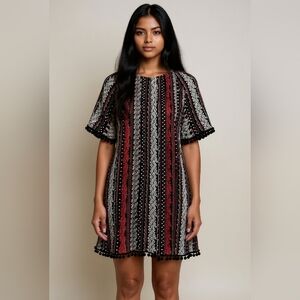 Millenium Asymmetrical Striped Dress